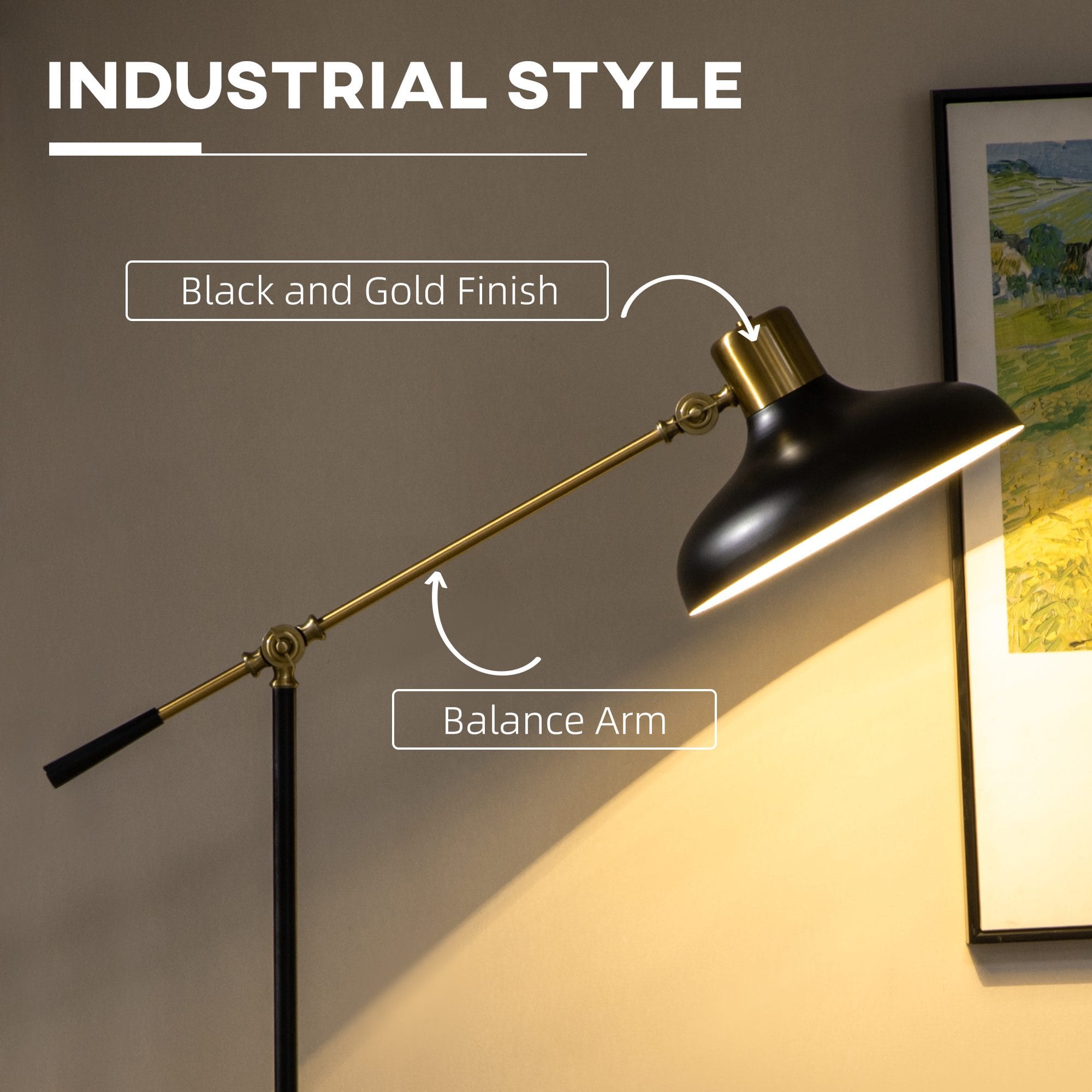 Adjustable Modern Floor Lamp for Reading & Living Rooms - Image 5