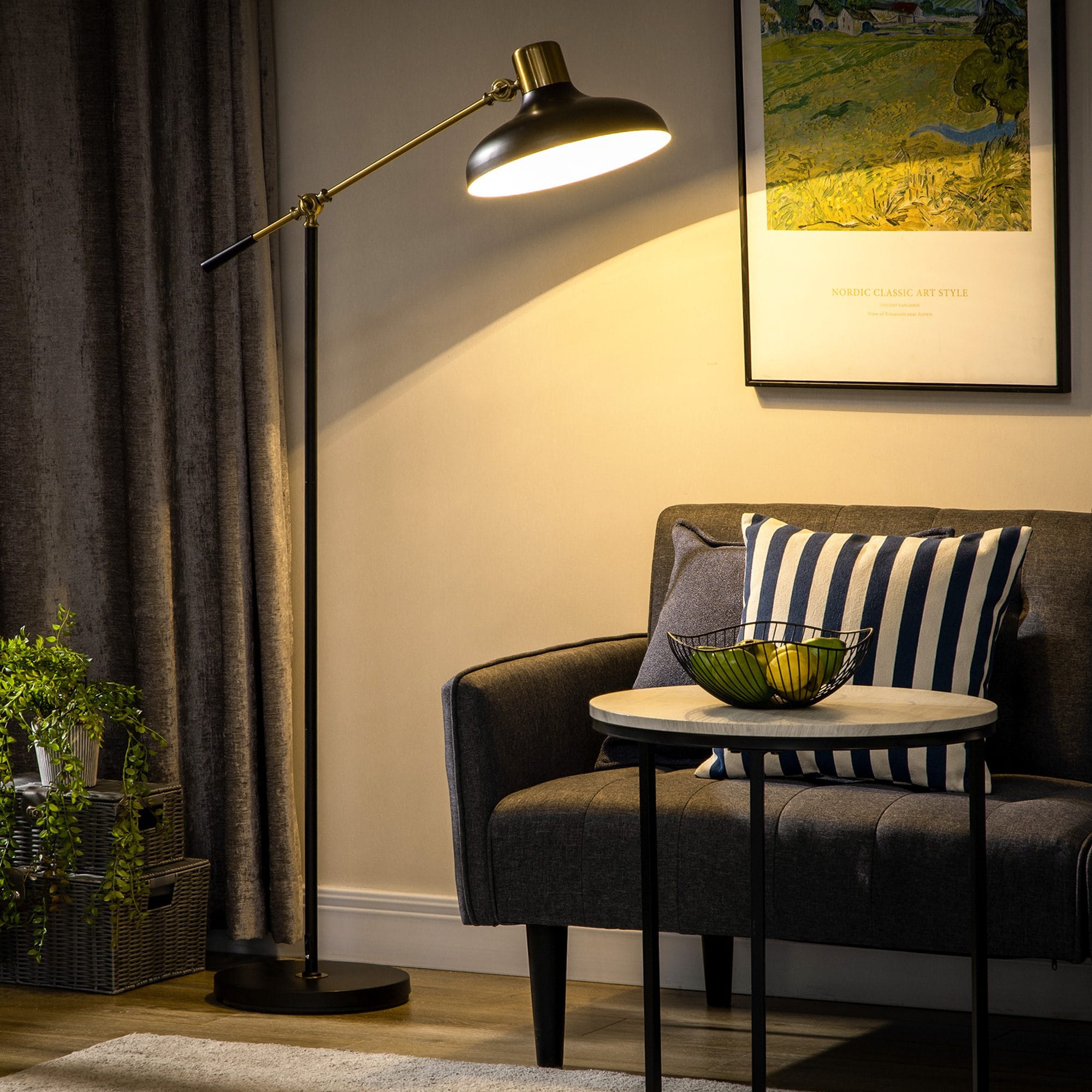 Adjustable Modern Floor Lamp for Reading & Living Rooms - Image 4