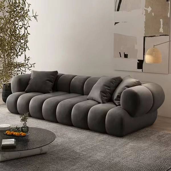 modern velvet sectional sofa L shape living room sofa