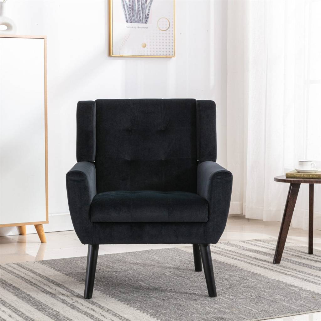 modern velvet accent chair living room chair