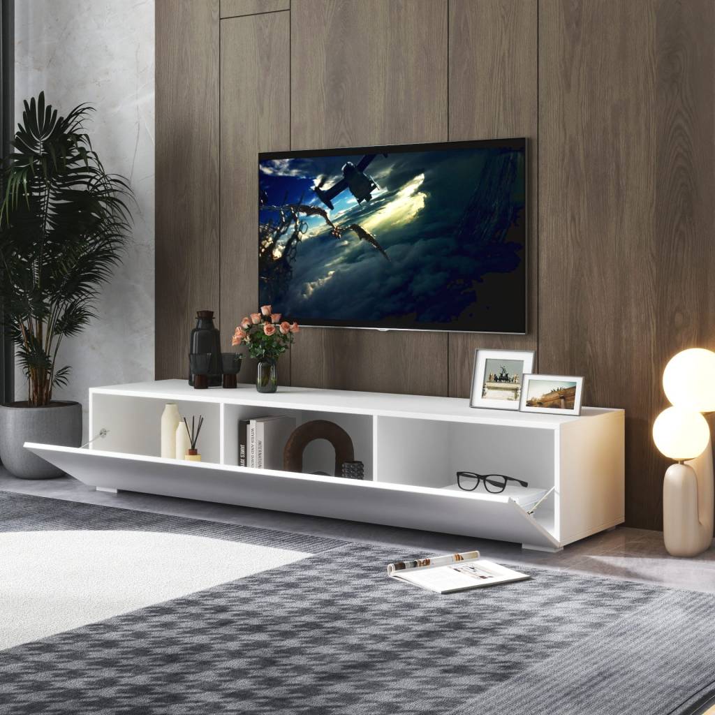 modern TV stand with storage living room media console